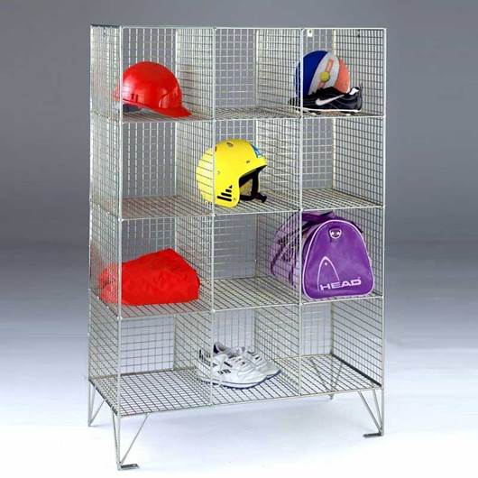 Picture of Wire Mesh Compartment Lockers with No Doors